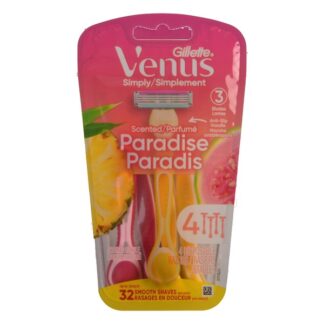 Venus Razor Simply 3 Paradise 4 Ct