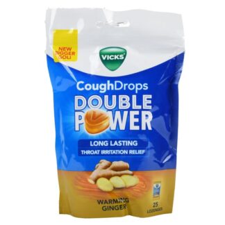 Vicks Cough Drops Warming Ginger 25 Ct