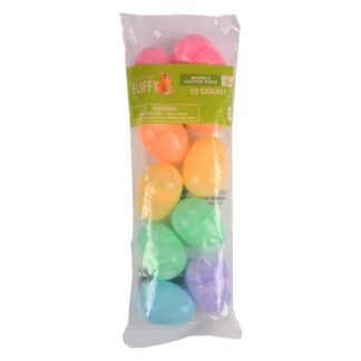 He Easter Plas Marble Eggs Asst Color 10 Ct