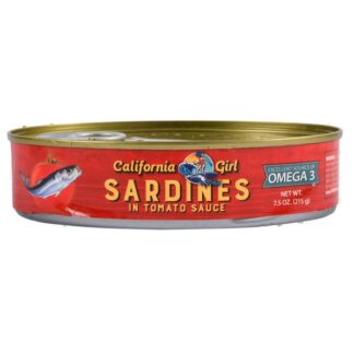 California Girl Sardines In Tomato Sauce 7.5 Oz