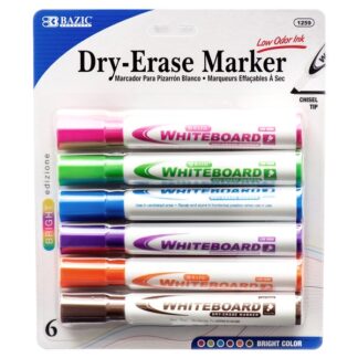 Bazic Dry-Erase Marker 6 Pack