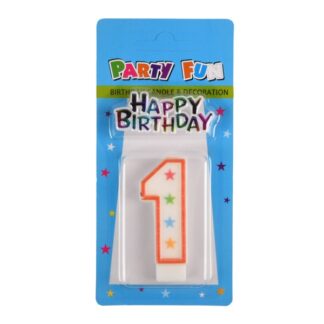 Candle Birthday + Decoration Number-1
