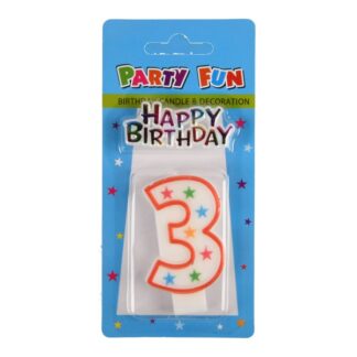 Candle Birthday + Decoration Number-3