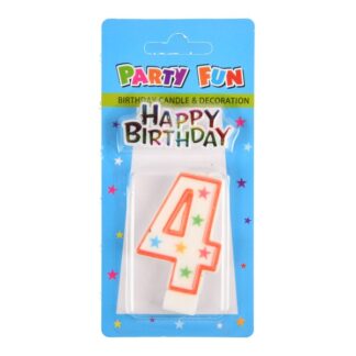 Candle Birthday + Decoration Number-4