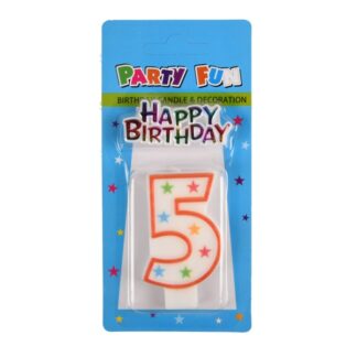 Candle Birthday + Decoration Number-5