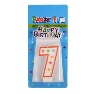Candle Birthday + Decoration Number-7