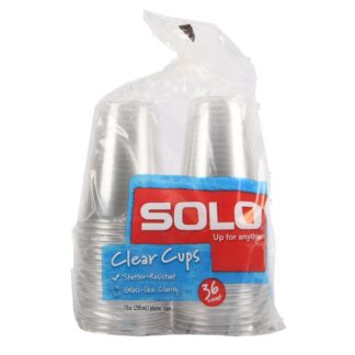 Solo Plastic Rpet Cold Cup Clear 10 Oz 36 Ct