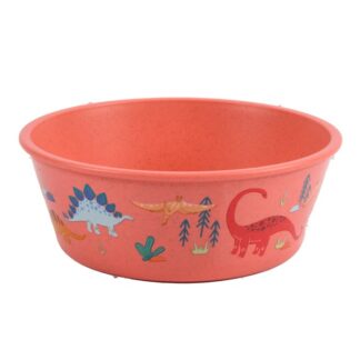 Wheat Straw Bowl Dino Red 4.9"