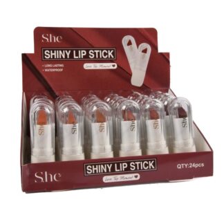 She Shiny Lip Stick Waterproof Browns Color