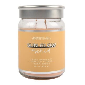 Jar Candle Sun Glow Orchid 18 Oz