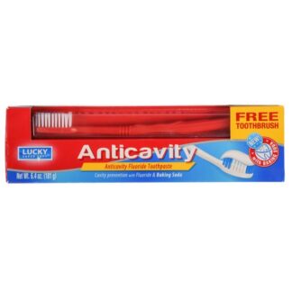Lucky Toothpaste W/Toothbrush Anticavity 6.4 Oz