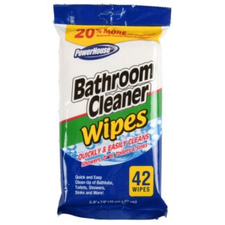 Power House Bathroom Cleaner Wipes 42 Ct