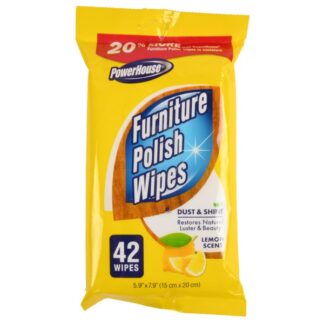 Power House Furniture Polish Wipes 42 Ct