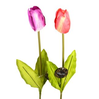 Plastic Tulip 1 Head Asst 2-Color 26.72"
