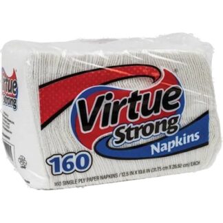 Virtue Strong Napkins Single Ply 12.5X10.6" 160 Ct