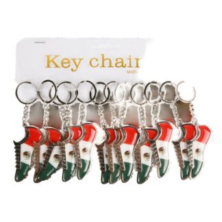 Key Chain Sneaker W/Mexico Flag