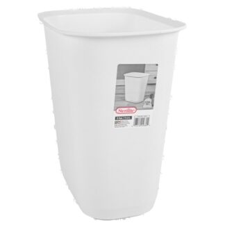 Sterilite Rectangular Wastebasket White 3 Gal