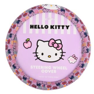 Hello Kitty Steering Wheel Cover Lavender Print