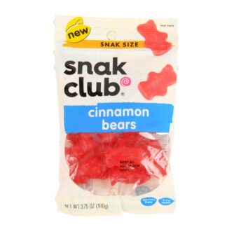 Snack Club Gummy Cinnamon Bears 3.75 Oz