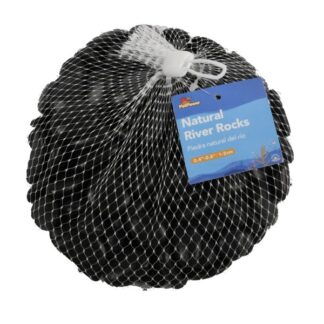 Natural River Polish Rocks Black 1-2 Cm