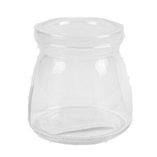 Glass Jar Clear W/Plastic Lid 100 Ml Pdq