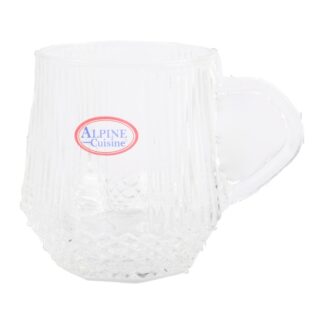 Ac Glass Cup W/Handle Clear 9.4 Oz