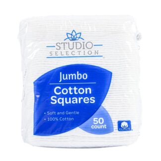 Jumbo Cotton Squares 50 Ct