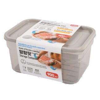 Plastic Storage Container Malang Fit W/Lid 900 Ml