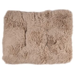 Pet Bed Rectangular Beige 30"