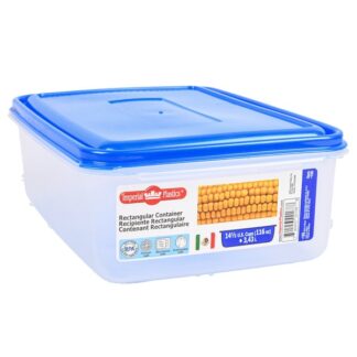 Imperial Plast Rec Container Clear W/Lid 116 Oz