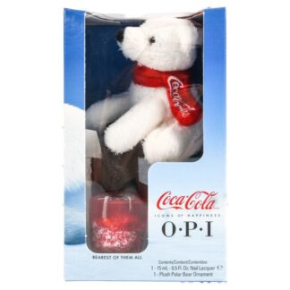 Opi Red/White Nail Lacquer W/Coca-Cola Bear