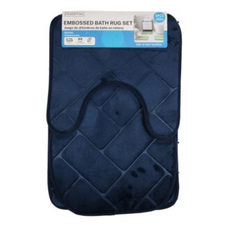 Embossed Bath Rug Set 4 Color Asst #7036