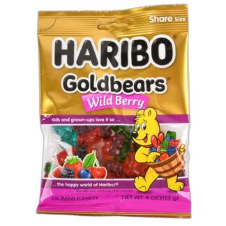 Haribo Gold Bear Wild Berry 4 Oz