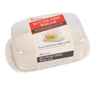 Butter Dish With Lid Plastic 97G #Kt4053