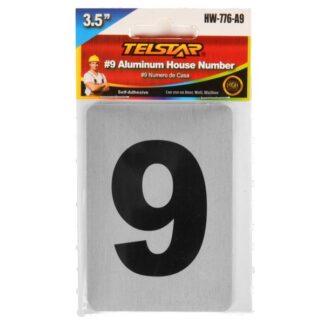 Aluminum Number Plate "9" 3.5 In
