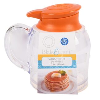 Plast Syrup/Honey Dispenser W/Lid Asst Color