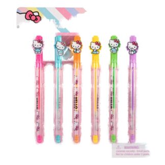 Hello Kitty Gel Pens Asst Color Ink  6 Pk
