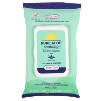 Smart Care Pure Aloe Soothing Wipes 30 Ct Pdq