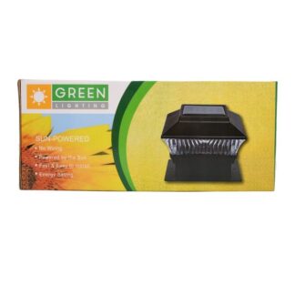 Solar Powered Led Fence Lights 4X4" 2 Pk