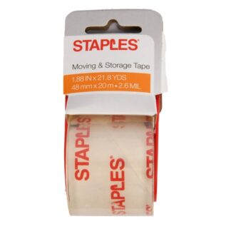 Staples Moving & Storage Tape W/Cutter 1.88"X21.8 Yds