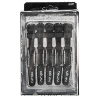 Celavi Alligator Hair Clips Black 5 Ct