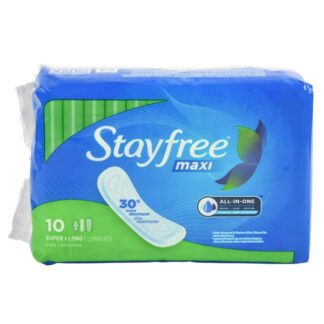 Stayfree Maxi Pads Super 10 Ct
