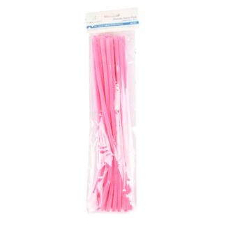 Chenille Stems Pink 0.24X11.8 In 25 Ct