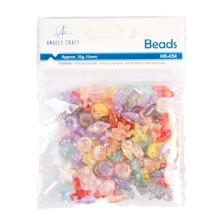 Sea Animals Beads Multi Color 0.47" 25 Gr