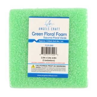 Artificial Floral Foam Green 3.9X3.9X2.9 In