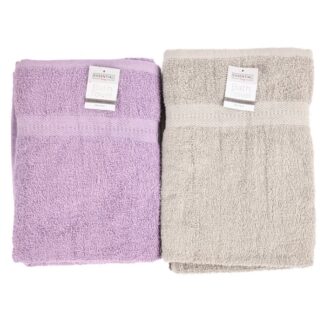 Bath Towel 100% Cotton Asst Colors 27X52 In