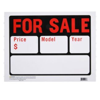 "For Sale" Car Sign