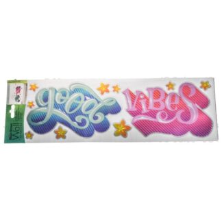 Good Vibes Decal 5X16 In