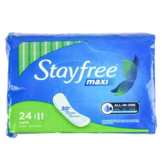 Stayfree Maxi Pads Super Long 24 Ct