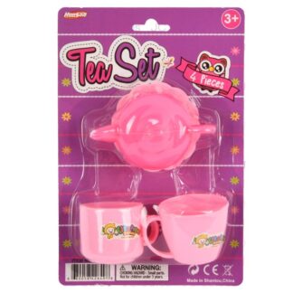 Pink Tea Set Toy 4 Pc